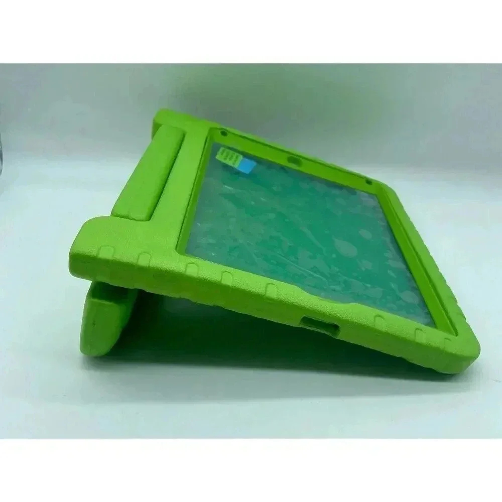 Kids EVA Shockproof Case Screen Protector Stand For 9.3”x6.6” Tablet Green Flaws